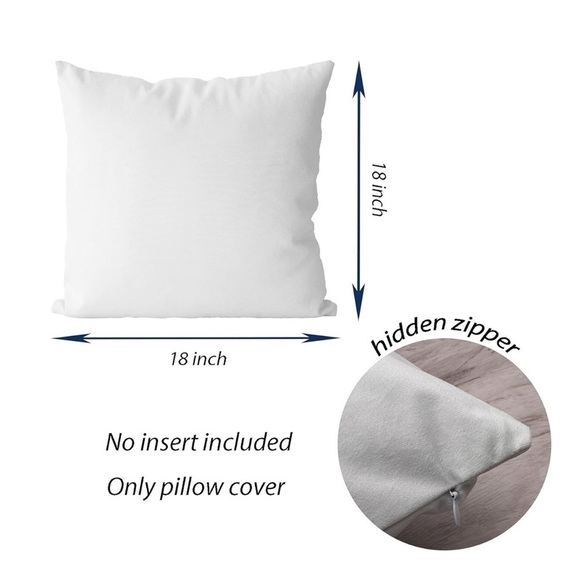 Modern Black and Off-White Throw Pillow Cover, 18”x18” - Picture 3 of 3